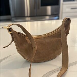 Madewell Tan Suede Shoulder Bag